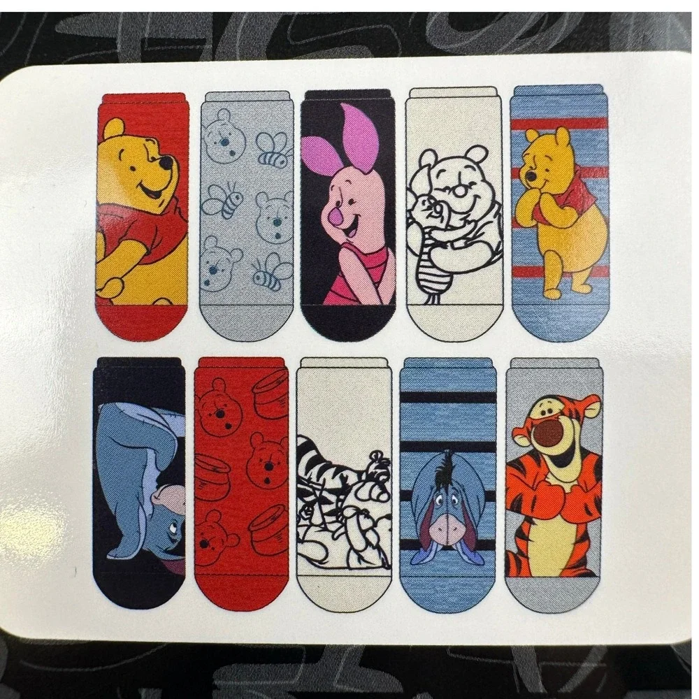 Disney Winnie‎ the Pooh 10 Pair Low Cut Socks Youth 4-10 Unisex